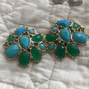 Green and Turquoise Shoe Embellishment